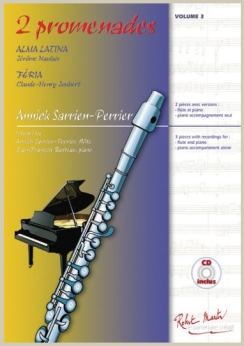 Musiknoten 2 Promenades für Flöte und Piano, Perrier - mit CD