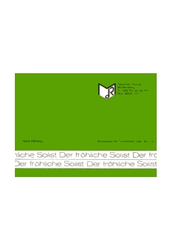 Musiknoten Der fröhliche Solist, Hartwig