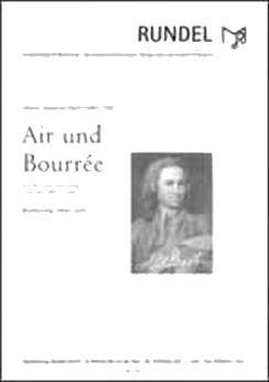 Musiknoten Air und Bourree, Bach/Loritz