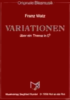 Musiknoten Variationen über ein Thema in ES, Watz