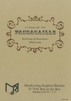 Musiknoten Passacaille, Händel/Loritz