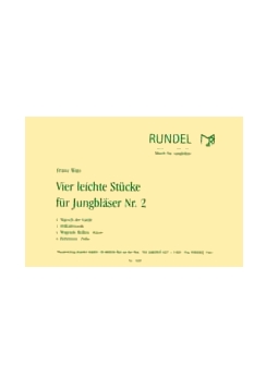 Musiknoten Vier leichte Stücke für Jungbläser Nr. 2, Watz