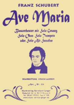 Musiknoten Ave Maria, Schubert/Jahreis