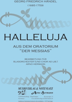 Musiknoten Hallelujah aus dem Oratorium 
