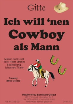 Musiknoten Ich will 'nen Cowboy als Mann, Thaler