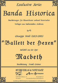 Musiknoten Ballett der Hexen (Ballabili), Verdi/Greiner