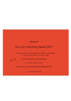 Musiknoten Hits for Marching Band 2007, Züll
