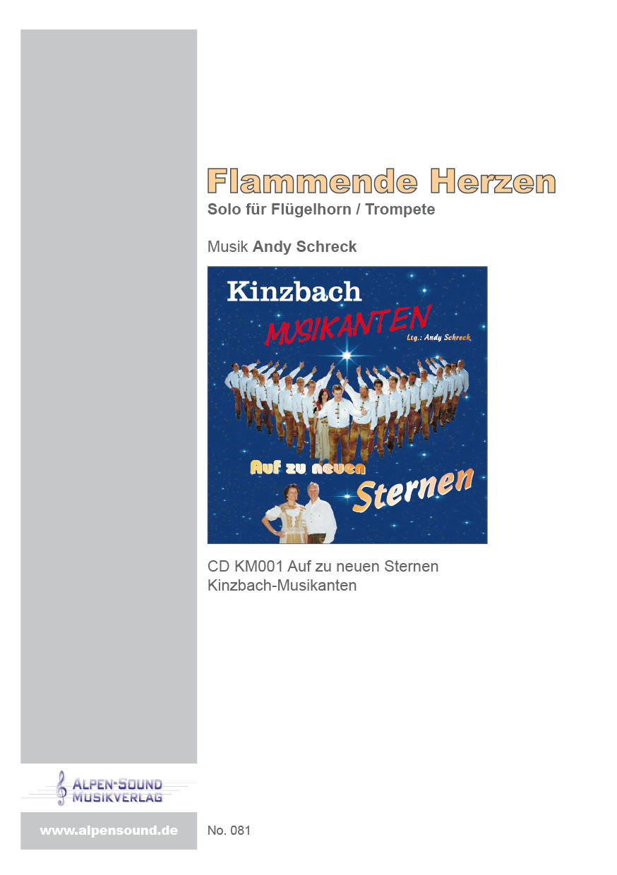 Musiknoten Flammende Herzen, Andy Schreck