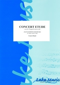 Musiknoten Concert Etude, Goedicke/van der Velde