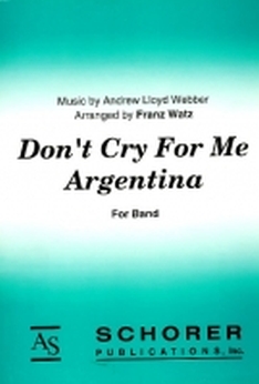 Musiknoten Don't Cry For Me Argentina, Webber/Watz