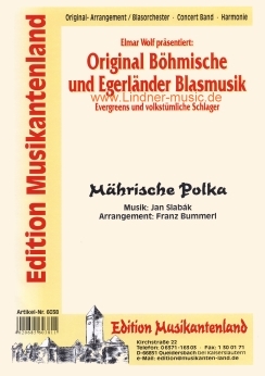 Musiknoten Mährische Polka, Slabak/Bummerl