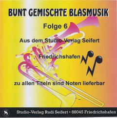 Musiknoten Bunt gemischte Blasmusik Folge 6 - CD