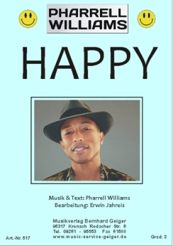 Musiknoten Happy, Pharrell Williams/Erwin Jahreis