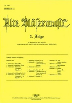Musiknoten Alte Bläsermusik, 2. Folge, Direktion