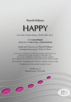 Musiknoten Happy, Pharrell Williams/Peter M. Riese