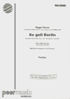 Musiknoten So geil Berlin, Roger Cicero/Lutz Krajenski - nicht mehr lieferbar -