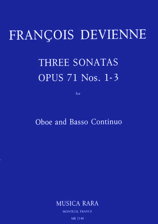 Musiknoten Three Sonatas Op. 71 Nr. 1 - 3, Francoise Devienne Band 2