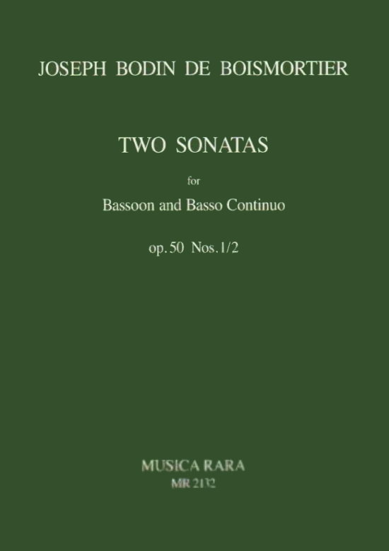 Musiknoten Two Sonatas Op. 50 Nr. 1-2, J.B. Boismortier