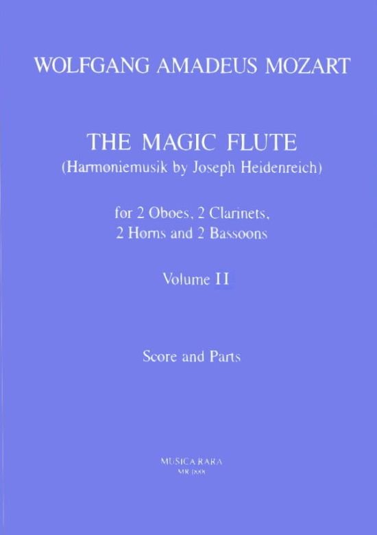 Musiknoten The Magic Flute, W.A. Mozart/Joseph Heidenreich - Vol. 2