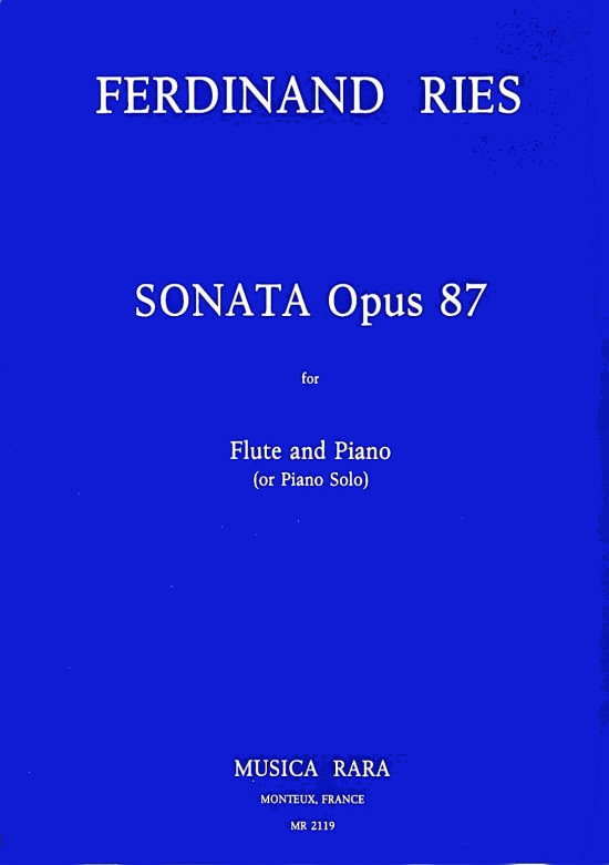 Musiknoten Sonata Op. 87, Ferdinand Ries