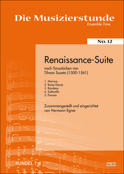 Musiknoten Renaissance Suite, Tilman Susato/Hermann Xaver Egner