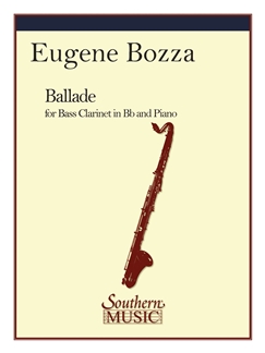Musiknoten Ballade für Bassklarinette und Klavier, Eugene Bozza