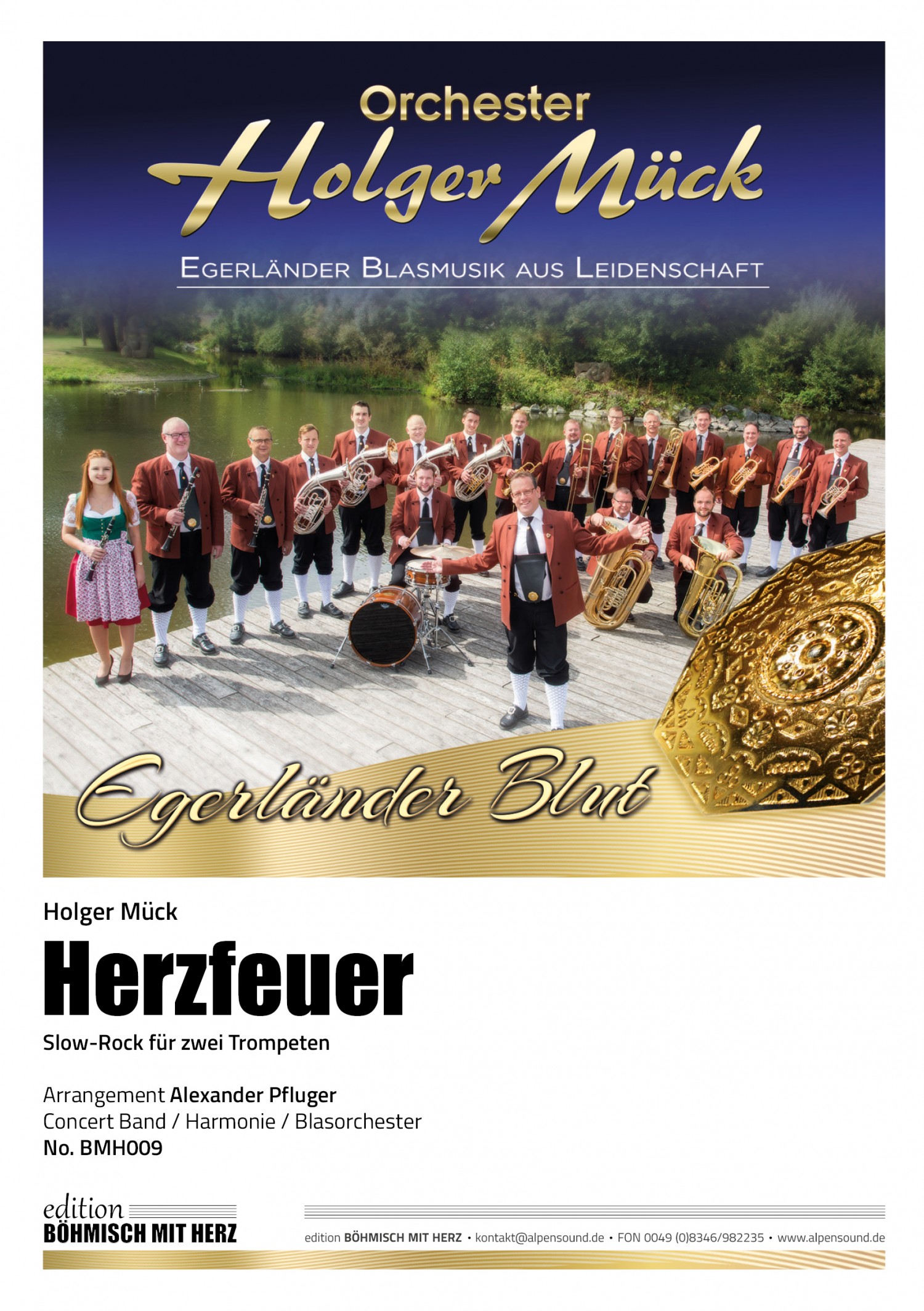 Musiknoten Herzfeuer, Holger Mück/Alexander Pfluger