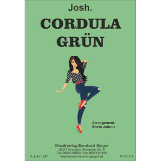 Musiknoten Cordula Grün, Josh./Erwin Jahreis - Big Band