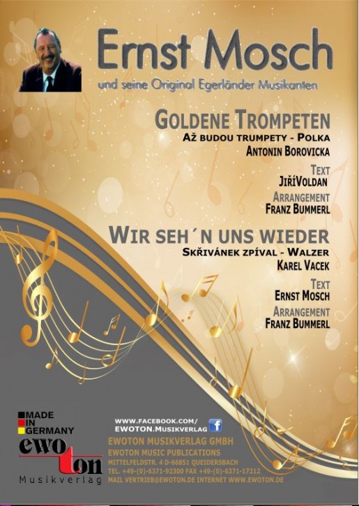Musiknoten Wir sehn uns wieder / Goldene Trompeten, Karel Vacek/Franz Bummerl