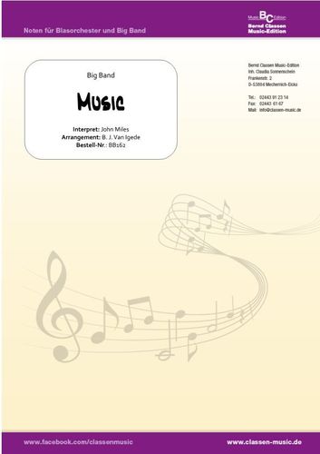Musiknoten Music (Was My First Love), John Miles/B. J. van Igede