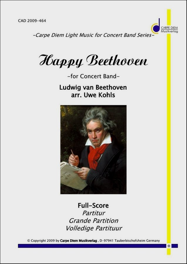 Musiknoten Happy Beethoven, Ludwig van Beethoven/Uwe Kohls
