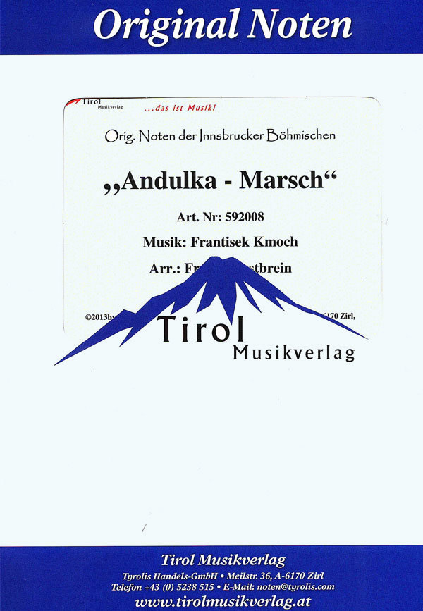 Musiknoten Andulka Marsch, Frantisek Kmoch/Franz Gerstbrein