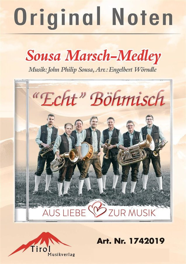 Musiknoten Sousa Marsch-Medley