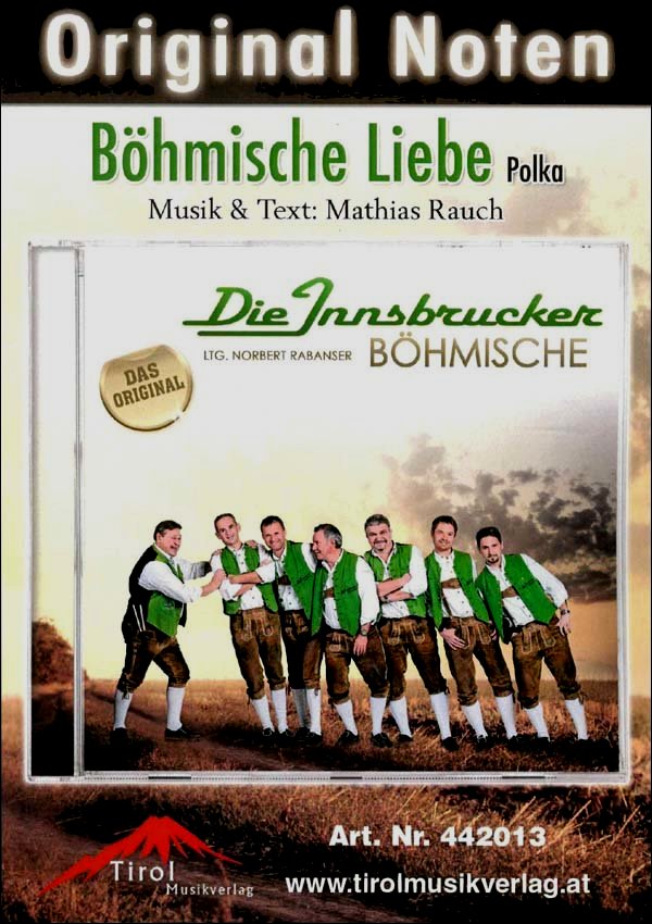 Musiknoten Böhmische Liebe, Mathias Rauch