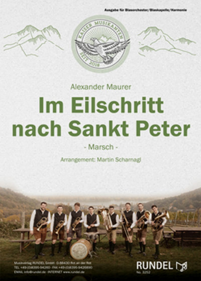 Musiknoten Im Eilschritt nach Sankt Peter, Alexander Maurer/Martin Scharnagl
