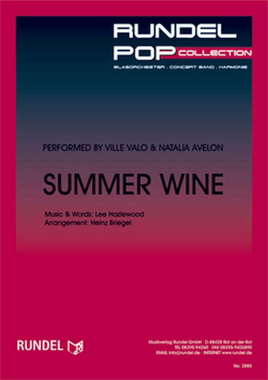 Musiknoten Summer Wine, Lee Hazlewood/Heinz Briegel