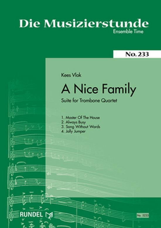 Musiknoten A Nice Family, Kees Vlak