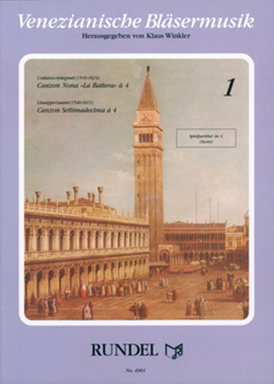 Musiknoten Venezianische Bläsermusik Nr. 1, Giuseppe Guami/Costanzo Antegnati