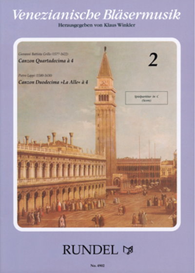 Musiknoten Venezianische Bläsermusik Nr. 2, Giovanni Battista Grillo/Pietro Lappi