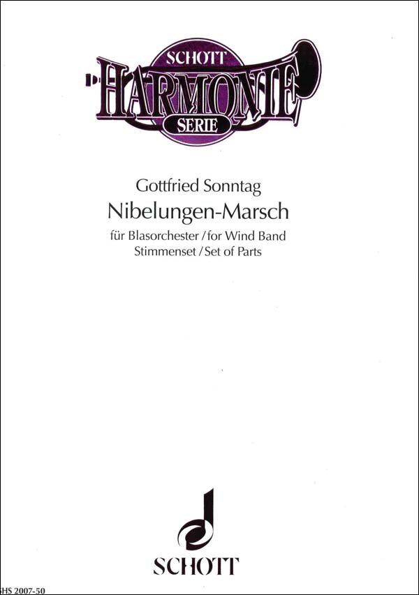 Musiknoten Nibelungen-Marsch, Sonntag/Villinger